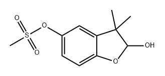 2,5-Benzofurandiol, 2,3-dihydro-3,3-dimethyl-, 5-methanesulfonate Struktur