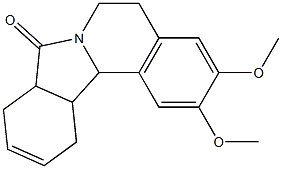 2,3-dimethoxy-5H,6H,8H,8aH,9H,12H,12aH,12bH-isoindolo[1,2-a]isoquinolin-8-one Struktur