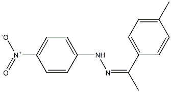 1-(4-METHYLPHENYL)ETHANONE (4-NITROPHENYL)HYDRAZONE Struktur