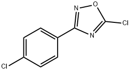 5-chloro-3-(4-chlorophenyl)-1,2,4-oxadiazole Struktur