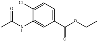 Benzoic acid, 3-(acetylamino)-4-chloro-, ethyl ester Struktur