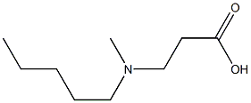 b-Alanine, N-methyl-N-pentyl- Struktur