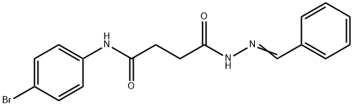 4-(2-BENZYLIDENEHYDRAZINO)-N-(4-BROMOPHENYL)-4-OXOBUTANAMIDE Struktur