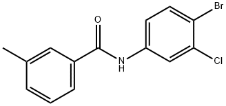 N-(4-bromo-3-chlorophenyl)-3-methylbenzamide Struktur