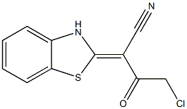 4-chloro-2-[(2Z)-2,3-dihydro-1,3-benzothiazol-2-ylidene]-3-oxobutanenitrile Struktur