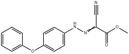 methyl cyano[(4-phenoxyphenyl)hydrazono]acetate Struktur