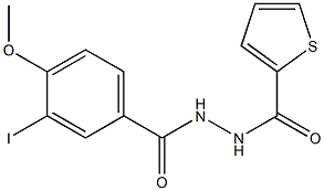 N'-(3-iodo-4-methoxybenzoyl)-2-thiophenecarbohydrazide Struktur