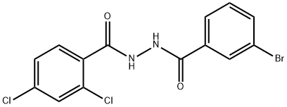 N'-(3-bromobenzoyl)-2,4-dichlorobenzohydrazide Struktur