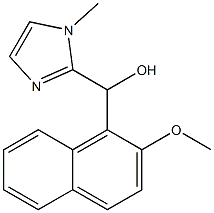 (2-methoxy-1-naphthyl)(1-methyl-1H-imidazol-2-yl)methanol Struktur