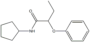 N-cyclopentyl-2-phenoxybutanamide Struktur