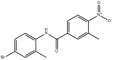 N-(4-bromo-2-methylphenyl)-3-methyl-4-nitrobenzamide Struktur