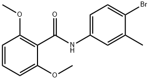 N-(4-bromo-3-methylphenyl)-2,6-dimethoxybenzamide Struktur