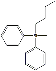 butyl(methyl)diphenylsilane Struktur