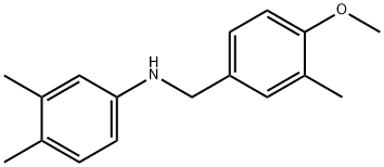 N-(4-methoxy-3-methylbenzyl)-3,4-dimethylaniline Struktur