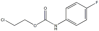 2-chloroethyl N-(4-fluorophenyl)carbamate Struktur