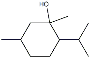 1,5-dimethyl-2-(propan-2-yl)cyclohexan-1-ol Struktur