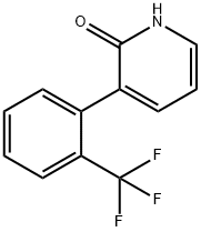 2-Hydroxy-3-(2-trifluoromethylphenyl)pyridine Struktur