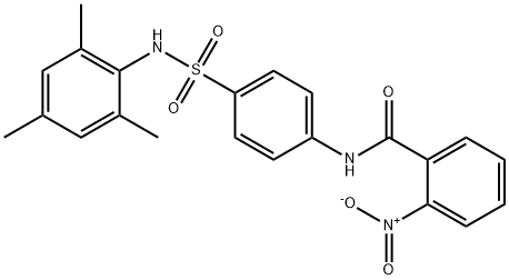 N-{4-[(mesitylamino)sulfonyl]phenyl}-2-nitrobenzamide Struktur