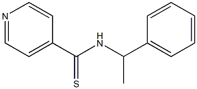 N-(1-phenylethyl)-4-pyridinecarbothioamide Struktur