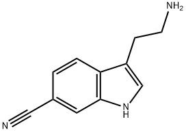 1H-Indole-6-carbonitrile, 3-(2-aminoethyl)- Struktur