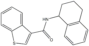 N-(1,2,3,4-tetrahydronaphthalen-1-yl)-1-benzothiophene-3-carboxamide Struktur