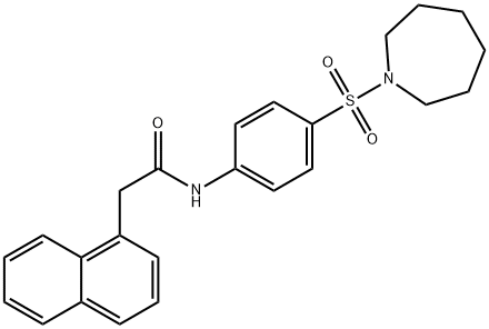 N-[4-(1-azepanylsulfonyl)phenyl]-2-(1-naphthyl)acetamide Struktur