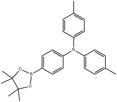 N,N-bis(4-methylphenyl)-4-(4,4,5,5-tetramethyl-1,3,2-dioxaborolan-2-yl)aniline Struktur