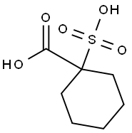 1-Sulfocyclohexanecarboxylic acid Struktur