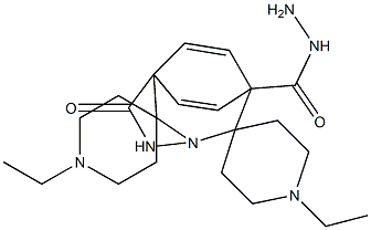 N'~1~,N'~4~-bis(1-ethyl-4-piperidinylidene)terephthalohydrazide Struktur