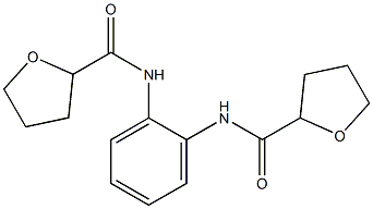 N-{2-[(tetrahydro-2-furanylcarbonyl)amino]phenyl}tetrahydro-2-furancarboxamide Struktur