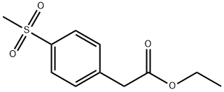 Benzeneacetic acid, 4-(methylsulfonyl)-, ethyl ester Struktur