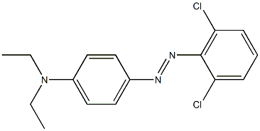 4-[(E)-2-(2,6-dichlorophenyl)diazen-1-yl]-N,N-diethylaniline Struktur