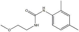 1-(2,4-dimethylphenyl)-3-(2-methoxyethyl)urea Struktur