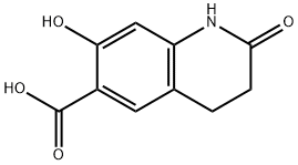 7-Hydroxy-2-oxo-1,2,3,4-tetrahydro-quinoline-6-carboxylic acid Struktur