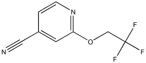 2-(2,2,2-trifluoroethoxy)pyridine-4-carbonitrile Struktur