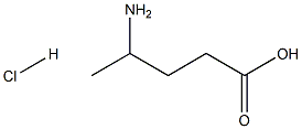 4-aminopentanoic acid hydrochloride Struktur