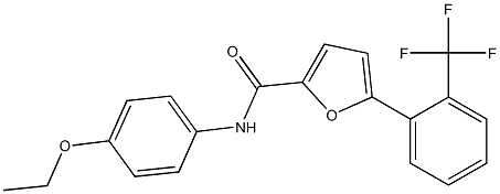 N-(4-ethoxyphenyl)-5-[2-(trifluoromethyl)phenyl]furan-2-carboxamide Struktur