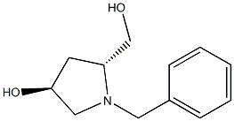 (3S,5R)-1-Benzyl-5-hydroxymethyl-pyrrolidin-3-ol Struktur