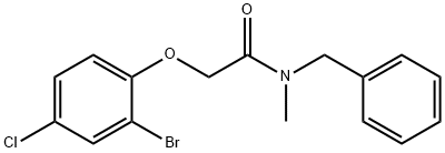 N-benzyl-2-(2-bromo-4-chlorophenoxy)-N-methylacetamide Struktur