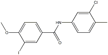 N-(3-chloro-4-methylphenyl)-3-iodo-4-methoxybenzamide Struktur