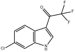 1-(6-Chloro-3-indolyl)-2,2,2-trifluoroethanone Struktur