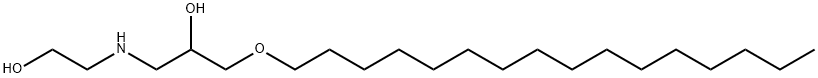 2-Propanol, 1-(hexadecyloxy)-3-[(2-hydroxyethyl)amino]- Struktur