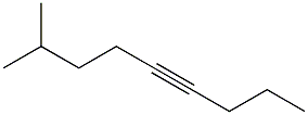 8-Methyl-4-nonyne. Struktur