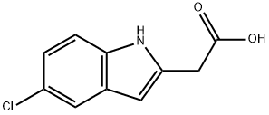 2-(5-chloro-1H-indol-2-yl)acetic acid Struktur