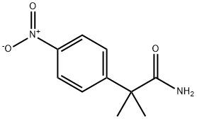 2-(4-nitrophenyl)-2-methylpropionamide Struktur