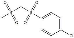 1-chloro-4-methanesulfonylmethanesulfonylbenzene Struktur