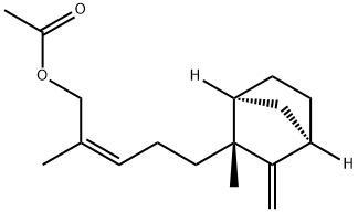 2-Penten-1-ol, 2-methyl-5-[(1S,2R,4R)-2-methyl-3-methylenebicyclo[2.2.1]hept-2-yl]-, acetate, (2Z)-