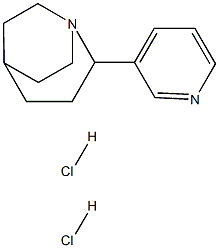 2-(3-Pyridinyl)-1-azabicyclo[3.2.2]nonane dihydrochloride Structure