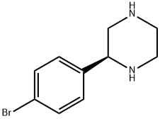 (2S)-2-(4-bromophenyl)piperazine Struktur