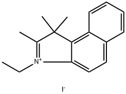 3-ethyl-1,1,2-trimethyl-1H-benzo[e]indol-3-ium iodide Struktur